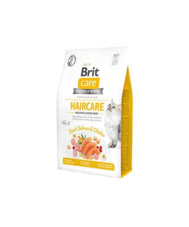 Brit Care Haircare Hypo-Allergenic Grain-Free Adult Cat Food for Skin and Fur Health 7kg