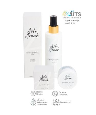 Asl Arnak Egg White Mask (100 ml) & Brightening Pore Tightening and Skin Tone Equalizing Tonic - Buy Online on GoSupps.com