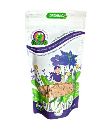 Gekoo Organic Chips | Baked - Flaxseed - Black Cumin - Olive Oil - 115g - Buy Online on GoSupps.com