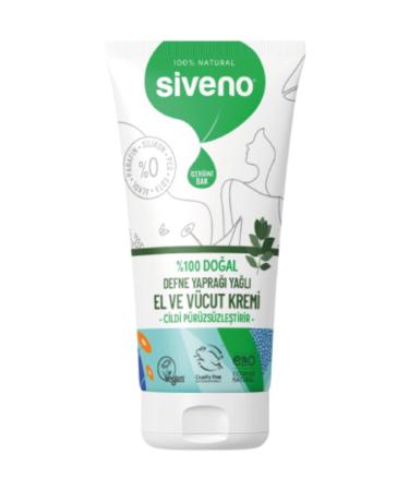 Siveno 0 Natural Hand and Body Cream Laurel Smoothing Soothing Repairing Moisturizing Vegan 50 ml - Buy Online on GoSupps.com