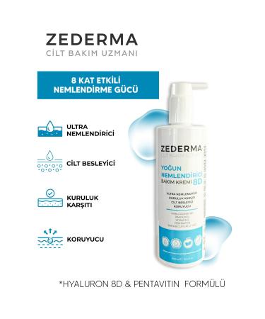 ZEDERMA Intensive Moisturizing Skin Care Cream 8d 400ml. Effective up to 72 hours - Buy Online on GoSupps.com