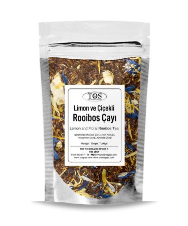 TOS The Organic Spices Lemon and Floral Rooibos Tea 100 gr (1st Quality) Lemon and Floral Rooibos Tea