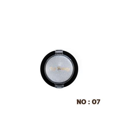 Top beauty Eye Makeup Shadow Single Shiny and Bright Long Lasting Silver Color-Eyeshadow No:07