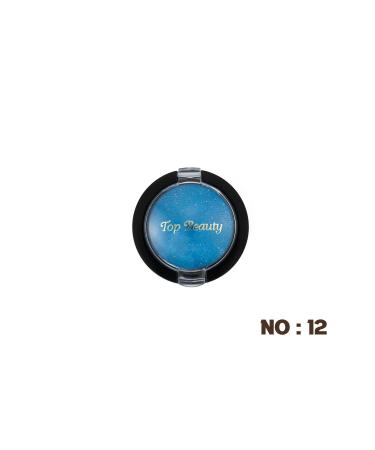 Top beauty Eye Makeup Shadow Single Shiny and Bright Long Lasting Blue-Eyeshadow No:12
