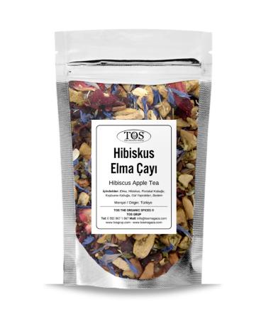 TOS The Organic Spices Hibiscus Apple Tea 250 gr (1st Quality) Hibiscus Apple Tea