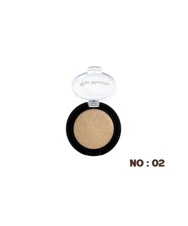 Top beauty Eye Makeup Shadow Single Shimmery and Bright Long-Lasting Dark Beige Eyeshadow No:02 - Buy Online on GoSupps.com