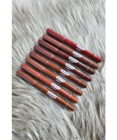 MUJGAN 8-Piece Thick Lip Pencil MATTE Brown Shades - Buy Online on GoSupps.com