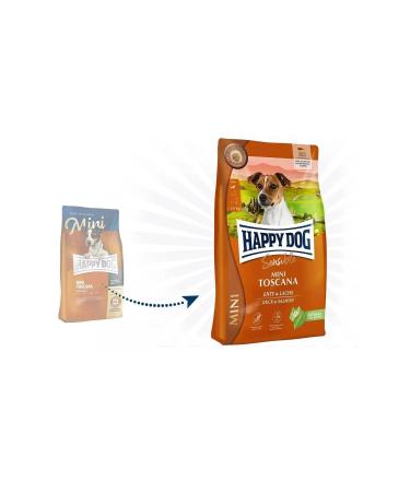 Happy Dog Sensible Mini Tuscany Duck and Salmon Dog Food 4 Kg - Buy Online on GoSupps.com