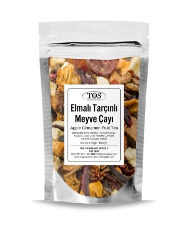 TOS The Organic Spices Apple Cinnamon Fruit Tea 250 gr (1st Quality) Apple Cinnamon Fruit Tea