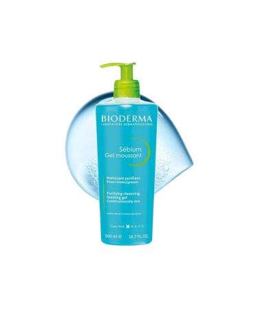 Bioderma Sebium Washing Gel for Mixed and Oily Skin 500ml X 2 Pieces