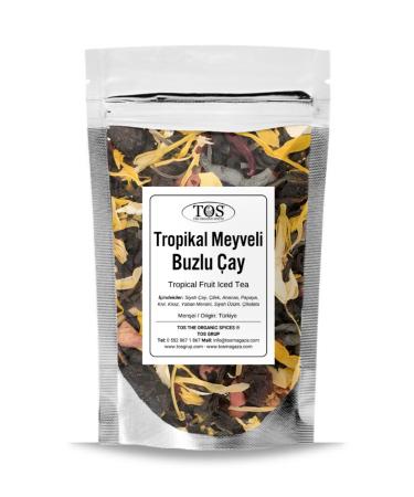TOS The Organic Spices Tropical Fruit Iced Tea 250 gr (1st Quality) Tropical Fruit Iced Tea