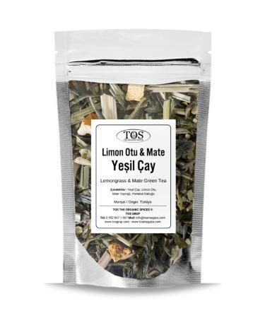 TOS The Organic Spices Lemongrass & Mate Green Tea 250 gr (1st Quality) Lemongrass & Mate Green Tea