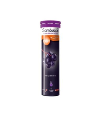 NOVAFACE STD Sambucol Plus 15 Effervescent Tablets Black Elderberry Extract (SINGLE)