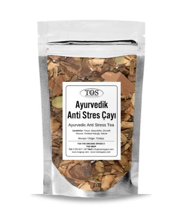 TOS The Organic Spices Ayurvedic Anti-Stress Tea 250 gr (1st Quality) Ayurvedic Anti-Stress Tea