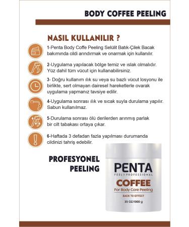 PENTA FEEL Anti-Cellulite Ingrown & Strawberry Leg Repair Coffee Body Care Peeling 1kg. - Buy Online on GoSupps.com