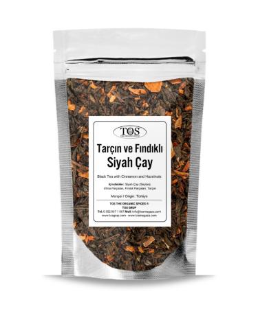 TOS The Organic Spices Cinnamon and Hazelnut Black Tea 100 gr (1st Quality) Cinnamon and Hazelnut Black Tea