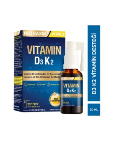 Nutraxin STD Nutraxin Vitamin D3K2 Spray 30 ML Vitamin D3 K2 (SINGLE)