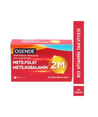 NOVAFACE STD Osende 2m Methylfolate Methylcobalamin 30 Tablets Food Supplement (SINGLE)