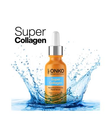 Onko Dermaceuticals Super Collagen Skin Care Serum 30ml. Hydrolyzed Collagen