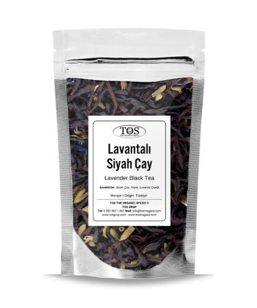TOS The Organic Spices Lavender Black Tea 100 gr (1st Quality) Lavender Black Tea