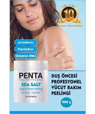 PENTA FEEL Dead Skin Purifying Cleansing Brightening Repairing Sea Salt Deep Peeling 1kg.