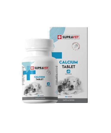 Supravet Calcium Calcium Tablets for Cats and Dogs 75 Pieces
