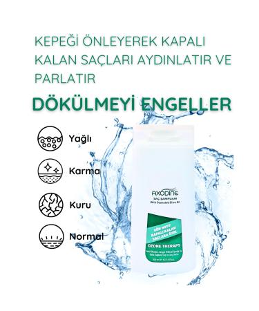 axodine Ozone Therapy Shampoo for Hair That Remains Covered All Day Long 300 ML