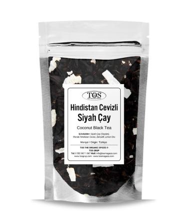 TOS The Organic Spices Coconut Black Tea 250 gr (1st Quality) Coconut Black Tea