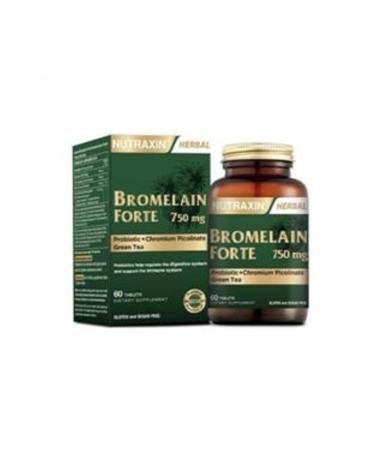 Nutraxin Bromelain Forte 60 Tablets