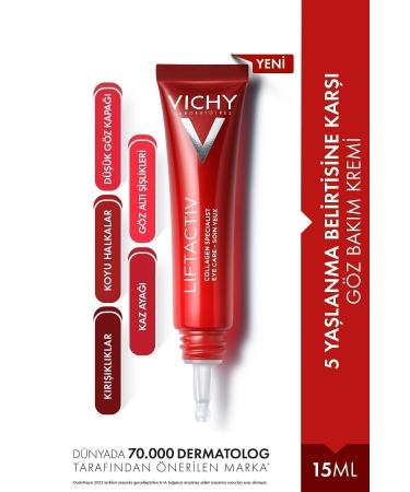 Vichy L FTACT V-ANT -AG NG AND ANT -DARK CIRCLE EYE CARE CREAM-15ML PASS .1980