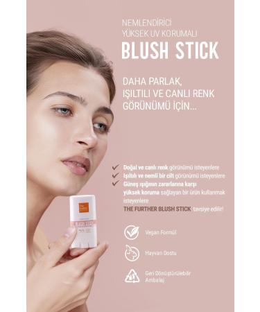 The Further Stick Blush Face Sunscreen SPF50+ Blush | Moisturizer | Ceramide Vitamin E Squalane - Buy Online on GoSupps.com