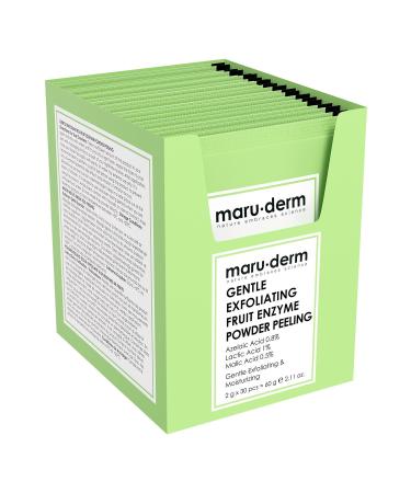 Maru.Derm AHA Fruit Enzyme Sensitive Powder Peeling 60 GR (Azelaic Acid 0.8% + Lactic Acid 1% + Malic Acid 0.5%)
