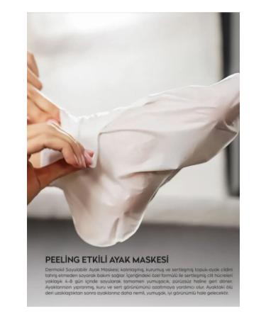 Dermokil Peeling Effect Foot Mask - Removes Dead Skin and Moisturizes - 4 Pieces - Buy Online on GoSupps.com
