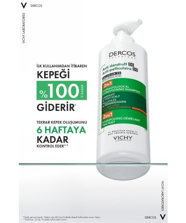 Vichy Dercos 2 in 1 Anti-Dandruff & Moisturizing Shampoo 390ml Passi.2254 - Buy Online on GoSupps.com