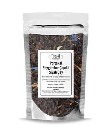 TOS The Organic Spices Orange and Cornflower Black Tea 100 gr (1st Quality)