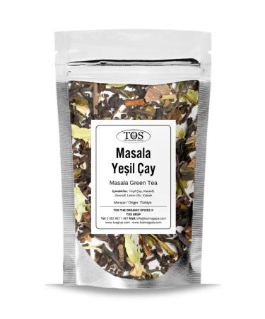 TOS The Organic Spices Masala Green Tea 100 gr (1st Quality) Masala Green Tea