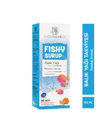 Natural Nest STD Naturalnest Fishy Syrup 150 ml Orange Flavored Fish Oil (SINGLE)