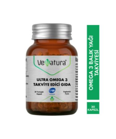 NOVAFACE STD Venatura Ultra Omega 3 30 Capsules Fish Oil Supplement (SINGLE)