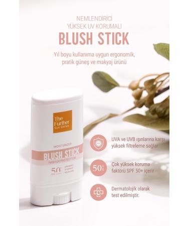 The Further Stick Blush Face Sunscreen SPF50+ Blush | Moisturizer | Ceramide Vitamin E Squalane - Buy Online on GoSupps.com