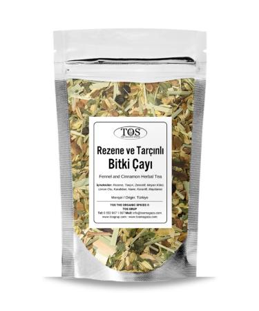 TOS The Organic Spices Fennel and Cinnamon Herbal Tea 100 gr (1st Quality) Fennel and Cinnamon Herbal Tea