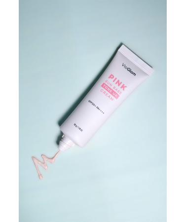 VioGlam Pink Sun Base Tone Up Cream Spf50 Pa / Tone Equalizing Sunscreen Cream - Buy Online on GoSupps.com