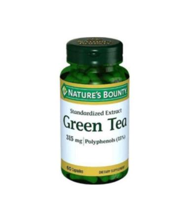 Nature's STD Nature's Bounty Green Tea 315 mg 60 Capsules Food Supplement Containing Green Tea Leaves (SINGLE)