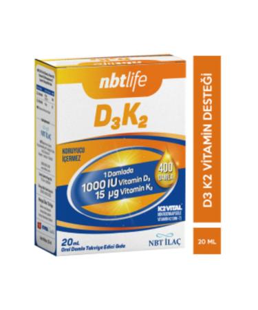 NOVAFACE STD NBT Life D3K2 Drops 20 ML D3 K2 Vitamin (SINGLE)