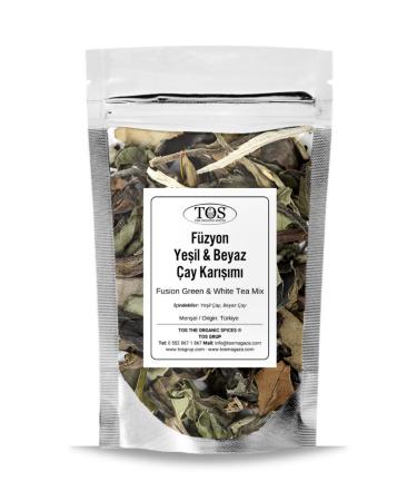 TOS The Organic Spices Fusion Green & White Tea 100 gr (1st Quality) Fusion Green & White Tea