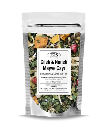 TOS The Organic Spices Strawberry & Mint Fruit Tea 100 gr (1st Quality)