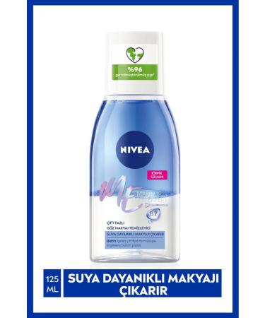 NIVEA Dual Phase Eye Make-Up Remover 125ml Effective Make-Up Remover Sensitive Eyelash Care