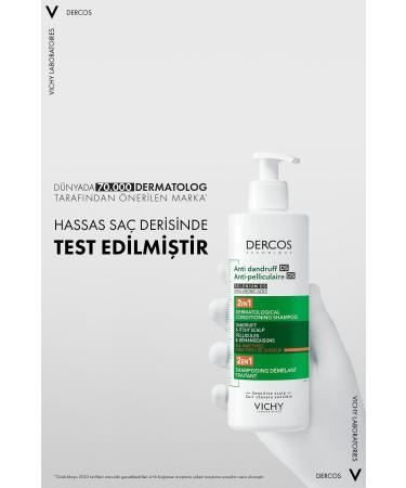 Vichy Dercos 2 in 1 Anti-Dandruff & Moisturizing Shampoo 390ml Passi.2254 - Buy Online on GoSupps.com