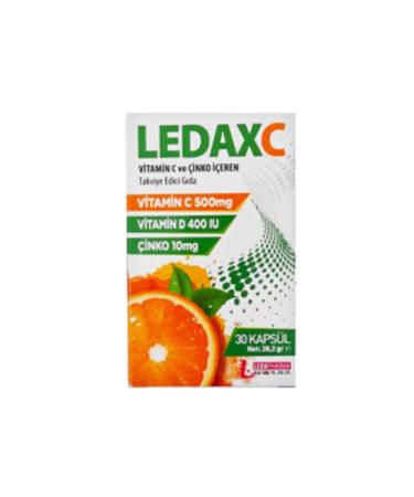 NOVAFACE STD Ledaxc Vitamin C Vitamin D and Zinc 30 Capsules (SINGLE)