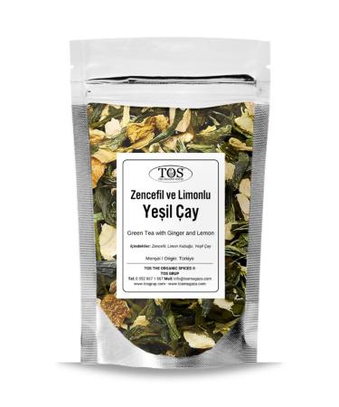 TOS The Organic Spices Ginger Lemon Green Tea 100 gr (1st Quality)