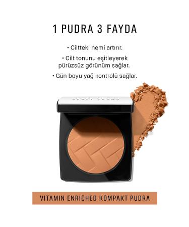 Bobbi Brown VITAMIN ENRICHED-MOISTURIZING SKIN TONE EQUALIZING COMPACT POWDER-GOLDEN BROWN PASSI.1873